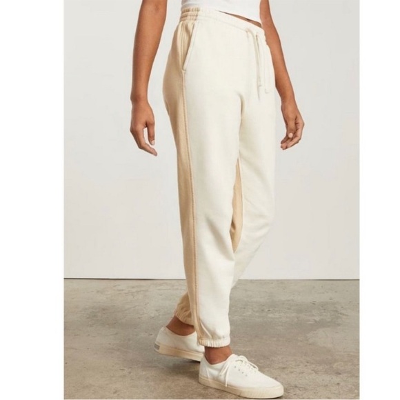 Everlane The Track Sweatpants Organic Cotton French Terry Cream - Picture 1 of 6